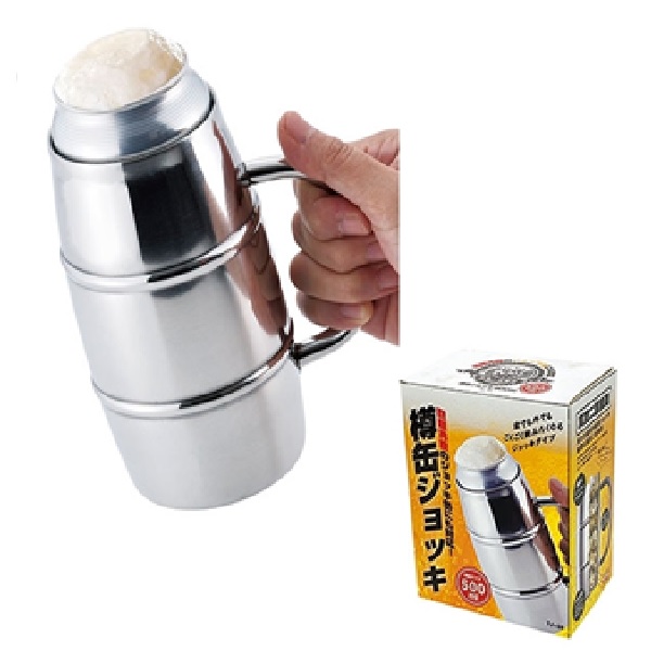 真空二重 樽缶ジョッキ500ml用　※