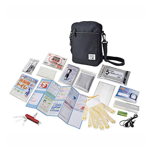 キャプテンスタッグ　ショルダー防災セット15点　※