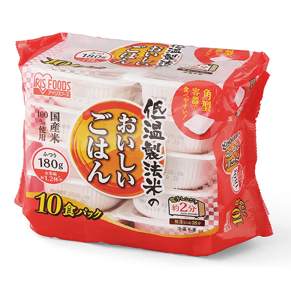 パックご飯180g×10食／アイリスオーヤマ