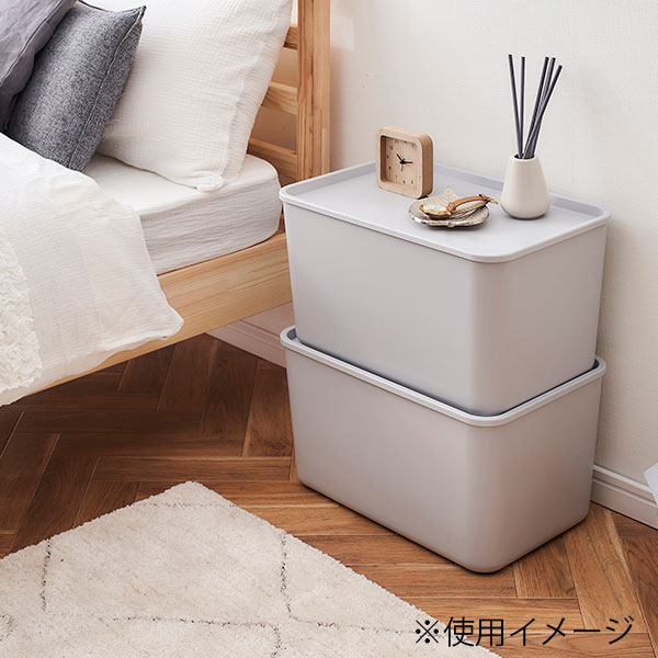 フタ付き積み重ねBOX(M深型)/アイリスオーヤマ
