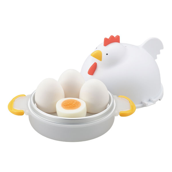 レンジでらくチン!ゆでたまご にわとり型 4個用